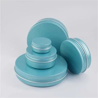 20 ml goldblauer Aluminiumbehälter mit individuellem Druck und Kappe
