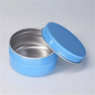 52 * 22 Größe 40 ml Blauer Aluminiumbehälter mit individuellem Druck und Kappe